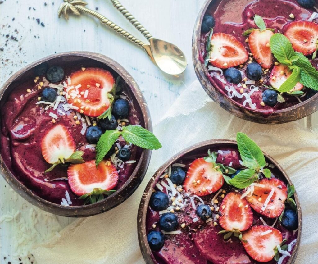 Banana berry nicecream Teen Breathe